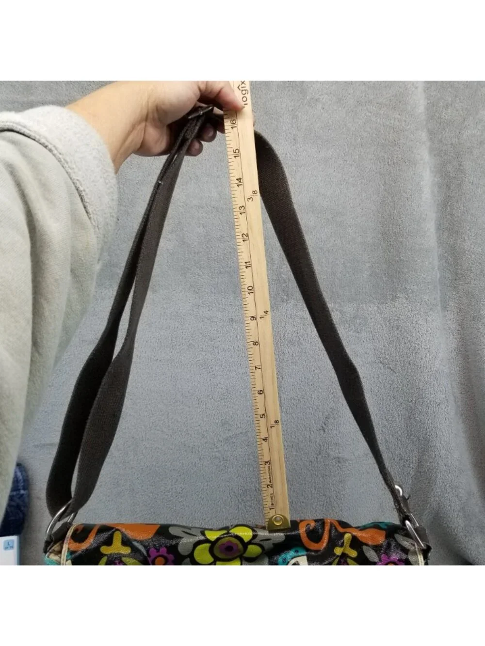 Fossil Bag Womens 16x11 Multicolor Floral Crossbody Messenger *Read*